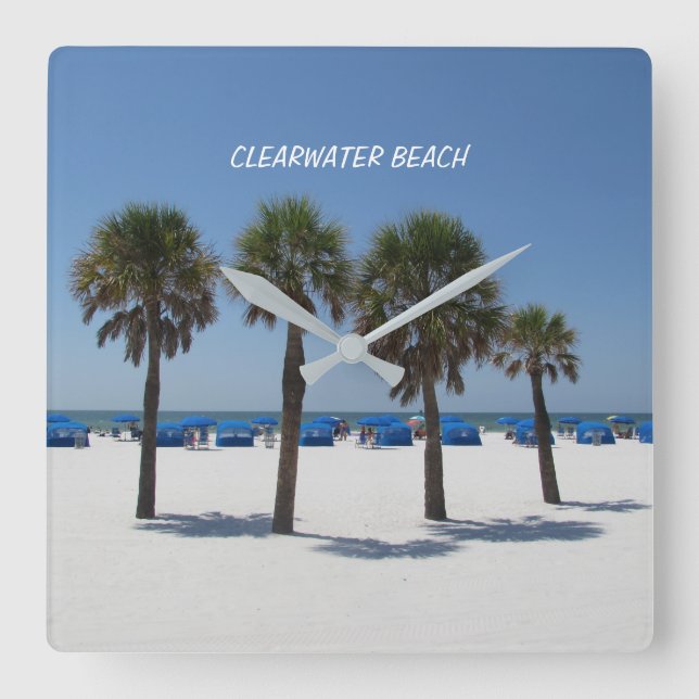 Clearwater Beach Florida Uhr (Vorderseite)