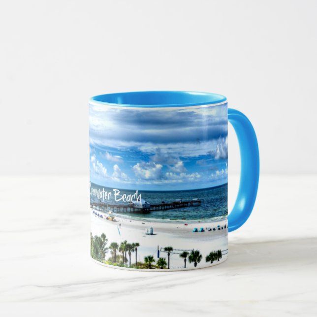 Clearwater Beach, Florida, Urlaubsziel Tasse (VorderseiteRechts)