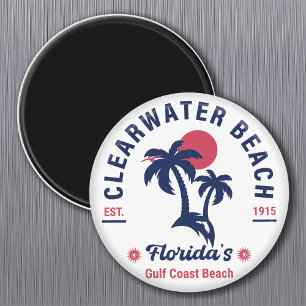 Clearwater Beach Florida Vintag Souvenirpalme Magnet