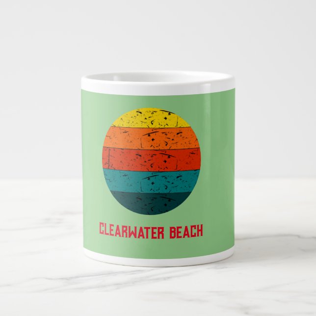 Clearwater Beach Jumbo-Tasse (Vorderseite)