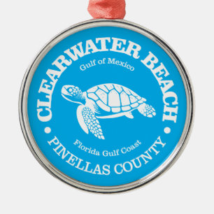 Clearwater Beach (Meeresschildkröte) Ornament Aus Metall