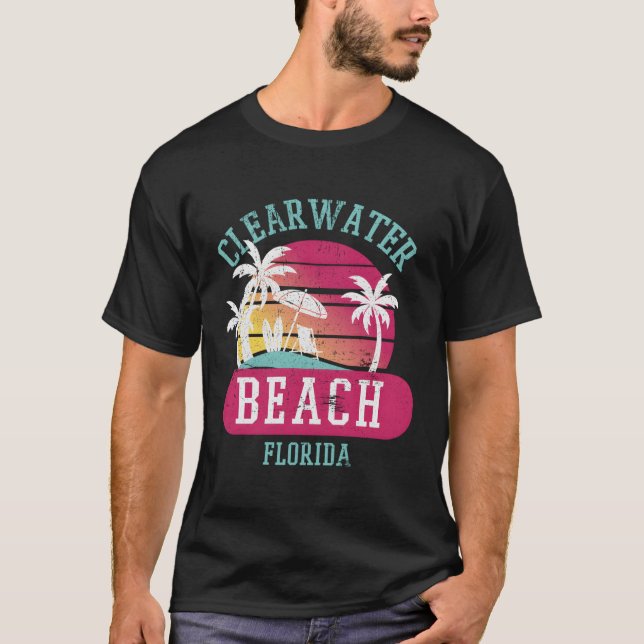 Clearwater Beach Original Florida Beach T-Shirt (Vorderseite)