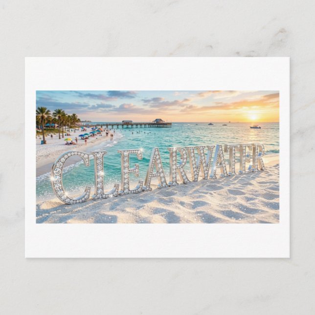 Clearwater Beach Postkarte (Vorderseite)