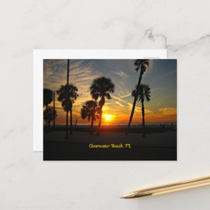 Clearwater Beach Sunset Postkarte