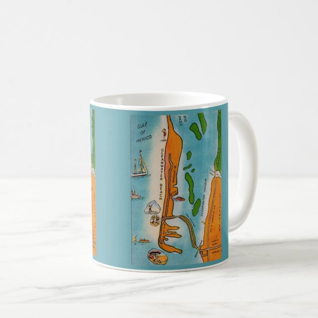 Clearwater Beach Tasse (VorderseiteRechts)