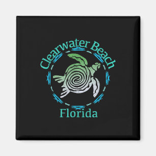 Clearwater Beach Vintage Stammes-Schildkröten-Gesc Magnet