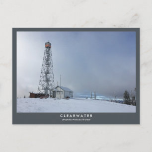 Clearwater Fire Lookout — Wintersonne Postkarte