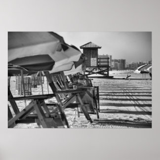 Clearwater Fl Liegestühle Poster