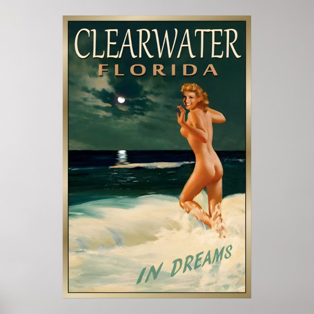 CLEARWATER FLORIDA -Neu Original Marilyn Monroe Poster (Vorne)