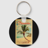 Clearwater Florida Palm Tree Beach Vintage Travel