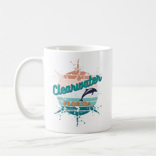 Clearwater Florida Retro Vintag explodierender Son Kaffeetasse