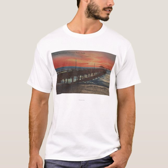 Clearwater, Florida - Sonnenuntergang-Ansicht der T-Shirt (Vorderseite)