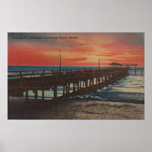 Clearwater, Florida - Sonnenuntergang Aussicht auf Poster