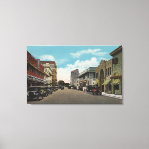 Clearwater, Florida - Südansicht von ft. Harrison Leinwanddruck