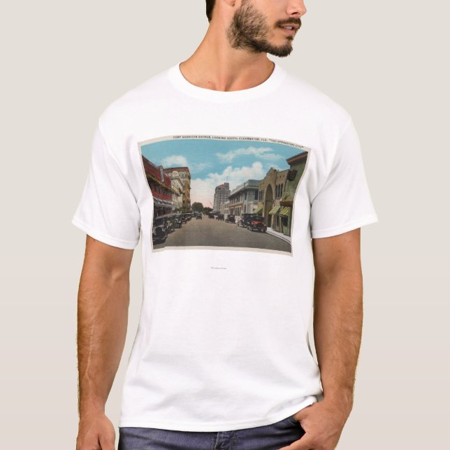 Clearwater, Florida - Südlage von Ft. Harrison T-Shirt (Vorderseite)
