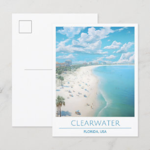 Clearwater Florida United Staaten Vintage Travel Postkarte