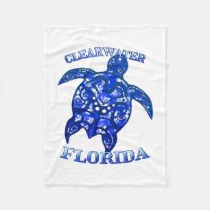 Clearwater Florida Vacation Tribal Turtle Fleecedecke