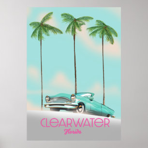Clearwater Florida Vintage-Reiseposter Poster