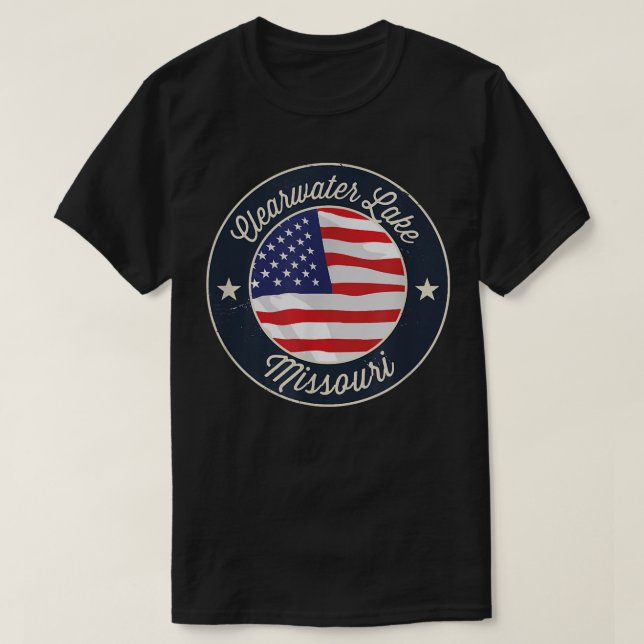 Clearwater Lake - Patriotic Missouri Souvenir T-Sh T-Shirt (Design vorne)