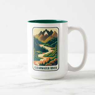 Clearwater River Idaho Colors Zweifarbige Tasse