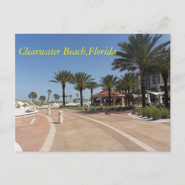 Clearwater Strand Florida Postkarte (Vorderseite)