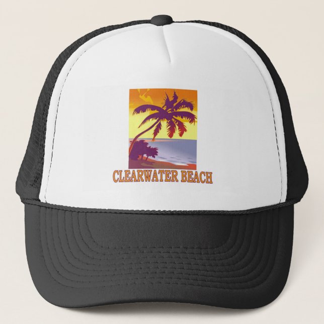 Clearwater Strand, Florida Truckerkappe (Vorderseite)