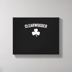 Clearwooder St. Patrick's Baseball Clearwater Phil Leinwanddruck