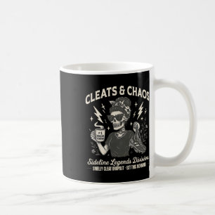 Cleats Und Chaos Skelett Fußball-Mama, Lustige Sei Kaffeetasse