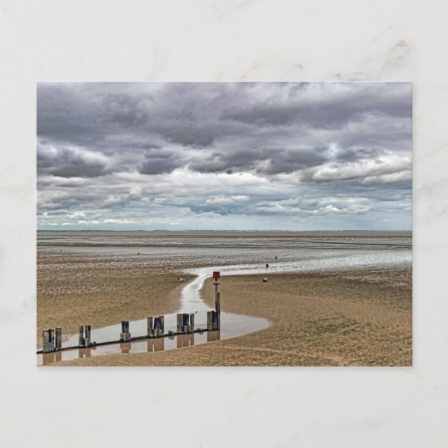 Cleethorpes Beach Lincolnshire Postkarte (Vorderseite)