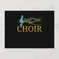 Clef Choir Musiknotens Chorchor Gesangsgeschenk