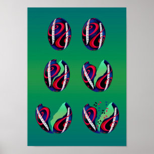 Clef Eier schlüpfen! Poster