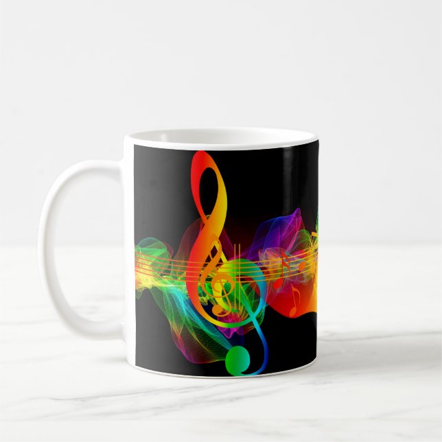 Clef grade Liebe Herzmusik Kaffeetasse (Links)