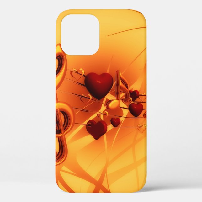 Clef grades love heart music Case-Mate iPhone hülle (Rückseite)