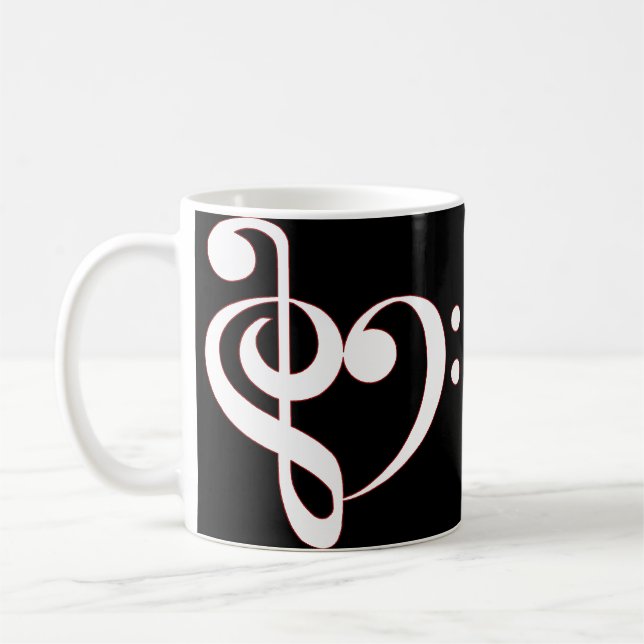 Clef-Herz-Tasse Tasse (Links)