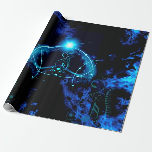 Clef mit fantastischen Lichteffekten Geschenkpapier (Ungerollt)