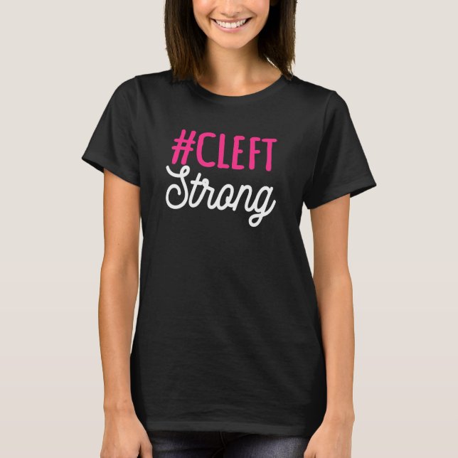 Cleft Lip Gaumen Starke Bewusstseinswoche Orofacia T-Shirt (Vorderseite)