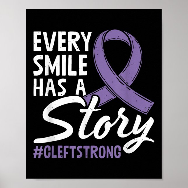 Cleft Strong Cleft Warrior Cleft Craniofacial Awar Poster (Vorne)