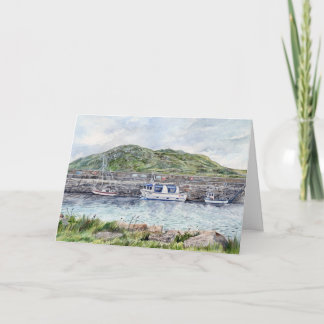 Cleggan Harbour, Connemara, County Galway Feiertagskarte