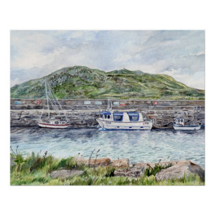 Cleggan Harbour, Connemara, Galway Glänzendes Post Poster