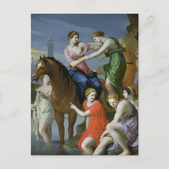 Clelia überquert das Tiber Postkarte (Vorderseite)