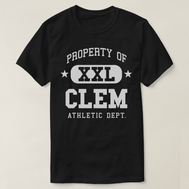 Clem Name Family School Team Souvenir Funny T-Shirt (Design vorne)