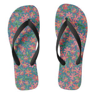 Clematika Rosa, Rot, Orangefarbene Blüte auf Deep Flip Flops