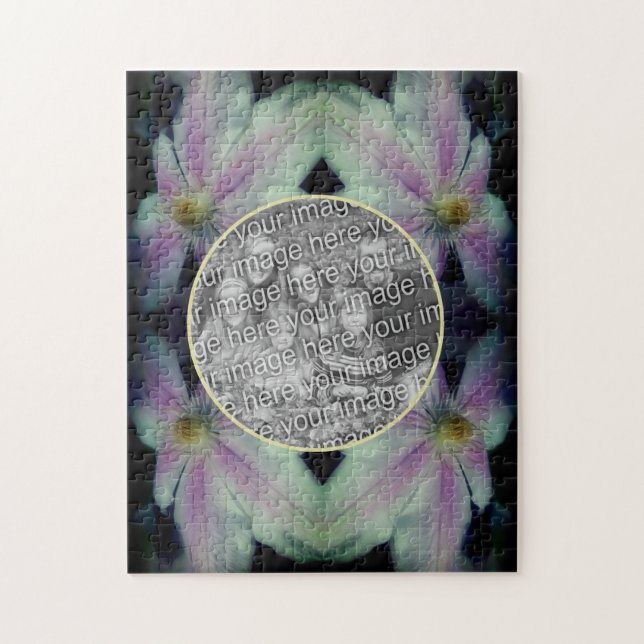 Clematis Blume Petals Abstrakt Foto hinzufügen Puzzle (Vertikal)