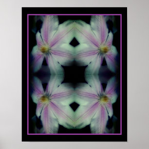 Clematis Blume Petals Up Nah Up Abstrakt Poster