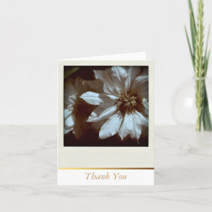 Clematis Floral Fotografie Vielen Dank Note Card Dankeskarte
