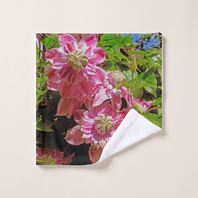 Clematis Josephine Wash Tuch (Waschlappen)