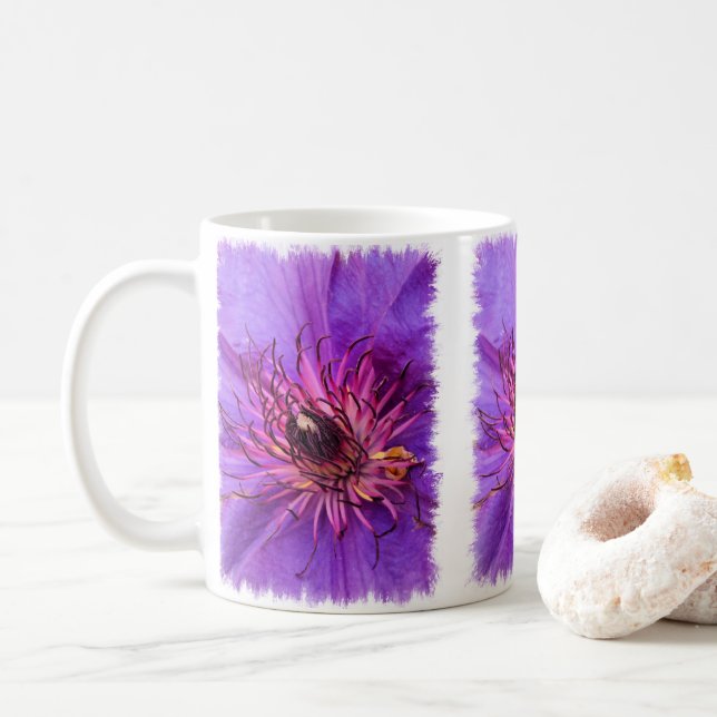 CLEMATIS KAFFEETASSE (Mit Donut)