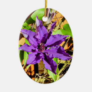 CLEMATIS KERAMIKORNAMENT