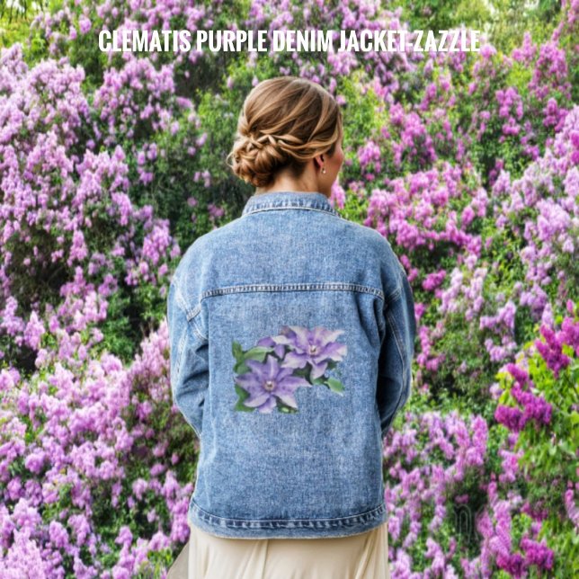 Clematis Lila Jeansjacke (Von Creator hochgeladen)
