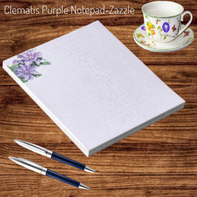 Clematis Lila Notizblock (Von Creator hochgeladen)